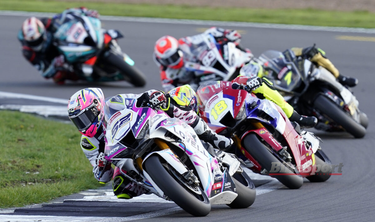 Danny Kent, Lovell Kent Racing, Honda CBR1000RR-R, 2023 BSB, BSB, Silverstone, action, group, start, pack