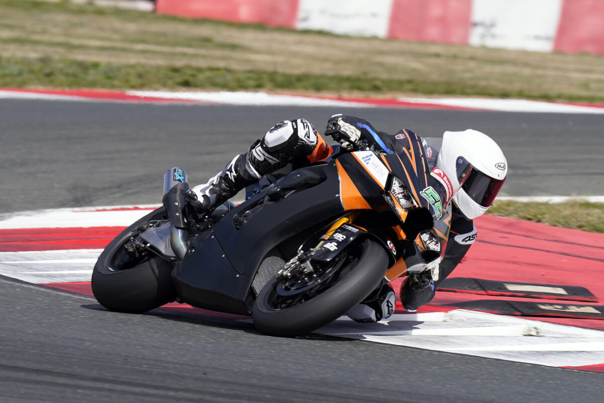 BSB Test Navarra, Circuito de Navarra, Navarre, Spain.11th March 2023. Jack Scott, GBR, Rapid CDH Racing Kawasaki, Kawasaki ZX-10RR,