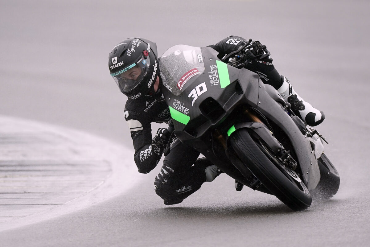 2023 British Superbike Championship, BSB Test Silverstone, Northants, 29th March 2023. Max Cook, GBR, Cheshire Mouldings FS-3 Kawasaki, Kawasaki ZX-10RR