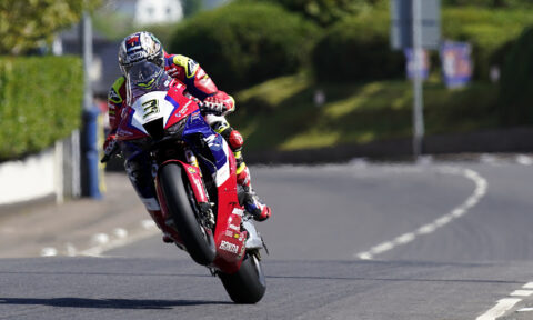 John McGuinness, Honda Racing, Honda CBR1000RR-R, North West 200, NW200, action [credit/ Impact Images/Tim Keeton]