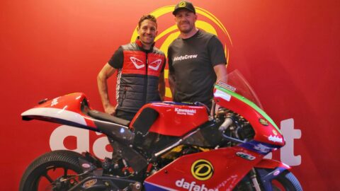 Josh Brookes, Dafabet Kawasaki Z650, Supertwins TT, 2023 Isle of Man TT, Road Racing, portrait, bike [credit: Dafabet Kawasaki]