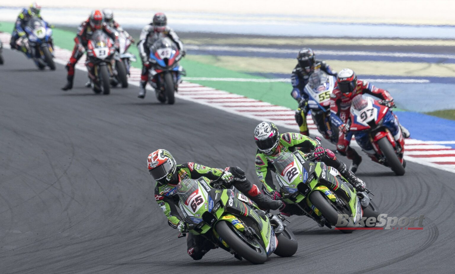 Jonathan Rea, Kawasaki Racing Team, Kawasaki ZX-10RR, 2023 WorldSBK, Misano, action [credit/ 2Snap/GeeBee]