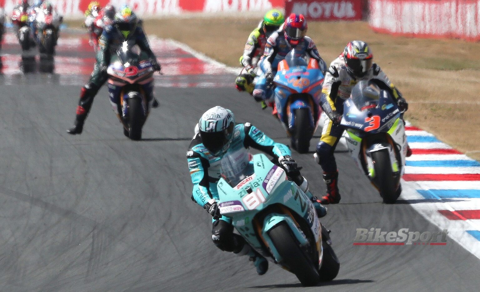 Jordi Torres, Aspar, 2023 MotoE, Dutch TT, Assen, action, group, start [credit - Gold & Goose]