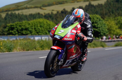 Josh Brookes, Monster Energy FHO Racing, BMW M 1000 RR, 2023 TT, Superbike TT, actiom [credit/ Tim Keeton/Impact Images]