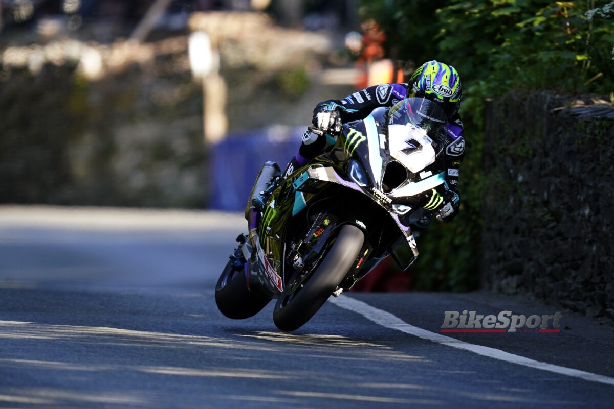 Josh Brookes, Monster Energy FHO Racing, BMW M 1000 RR, 2023 TT, Isle of Man TT, action [credit - Tim Keeton/Impact Images]