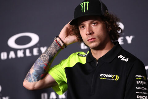 Marco Bezzecchi, VR46 Racing, Ducati GP22, 2023 MotoGP, Italian MotoGP, Mugello, portrait [credit/ GnGPrix]
