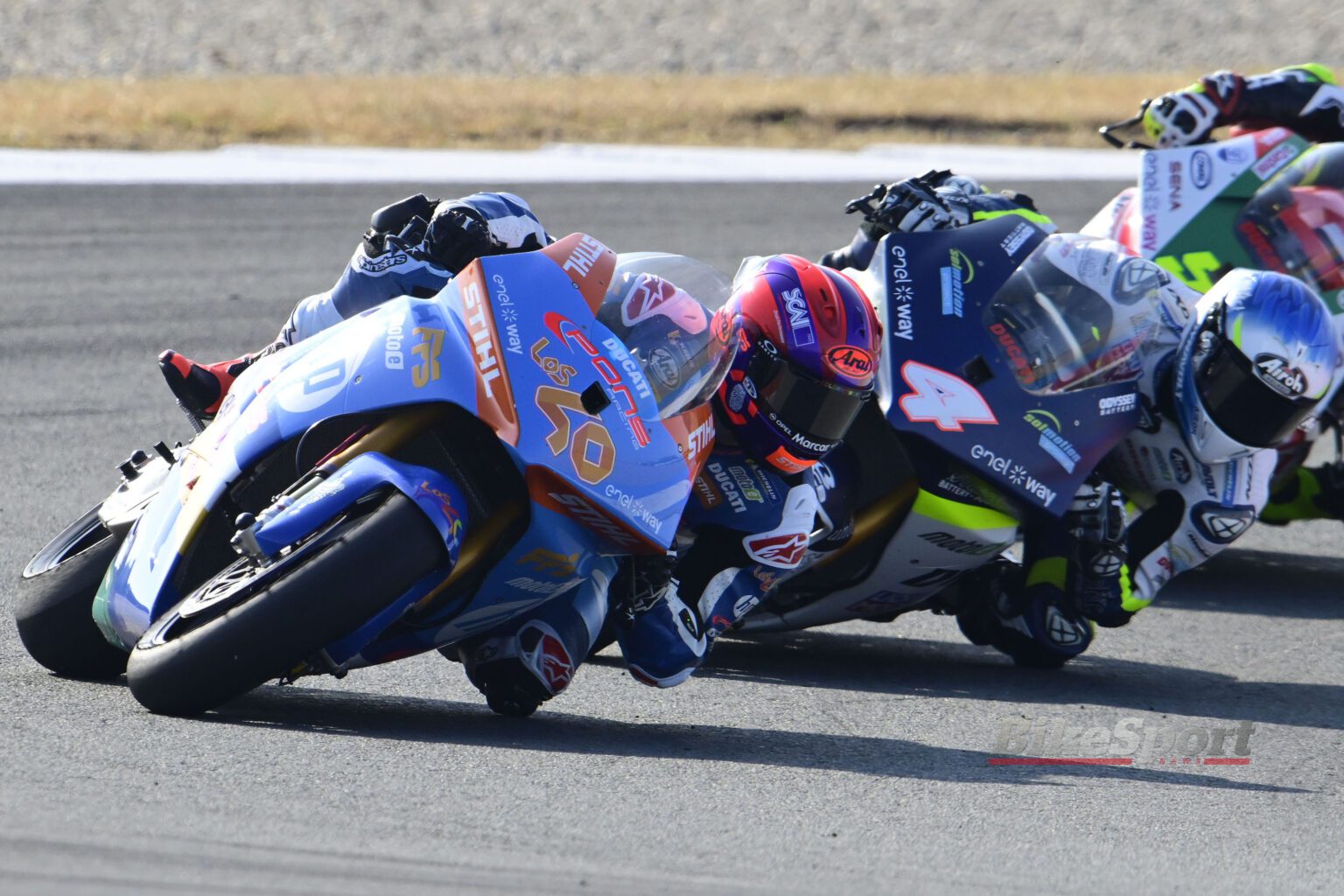 Mattia Casadei, Ducati, 2023 MotoE, Dutch TT, Assen, action [credit - Gold & Goose]