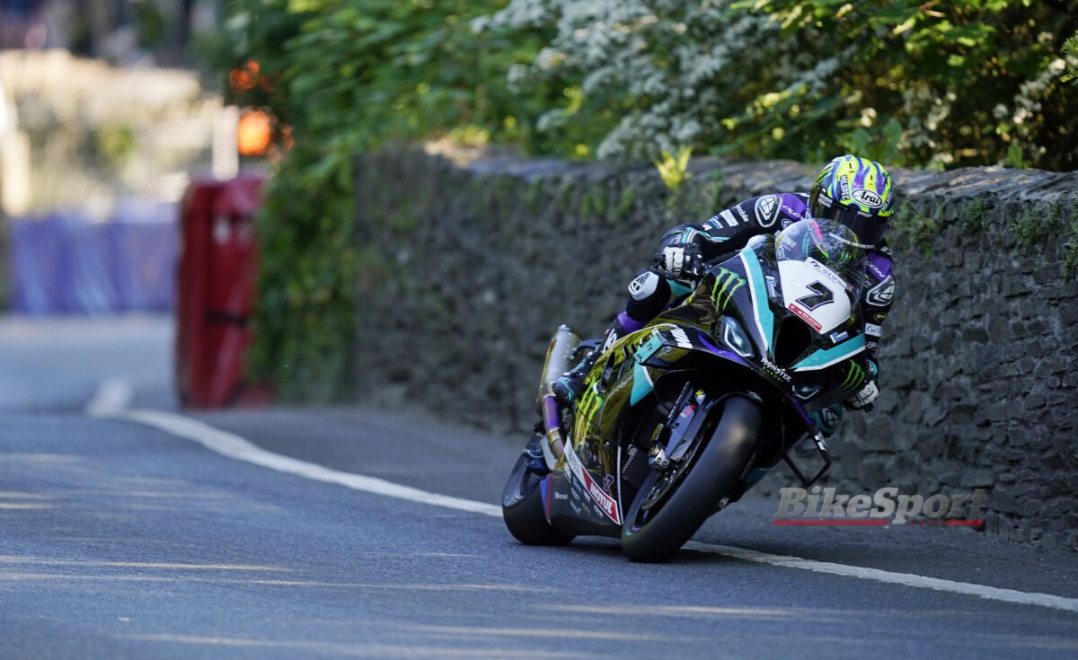 Josh Brookes, FHO Racing, BMW M 1000 RR, 2023 Isle of Man TT, TT, action [credit - Tim Keeton/Impact Images]