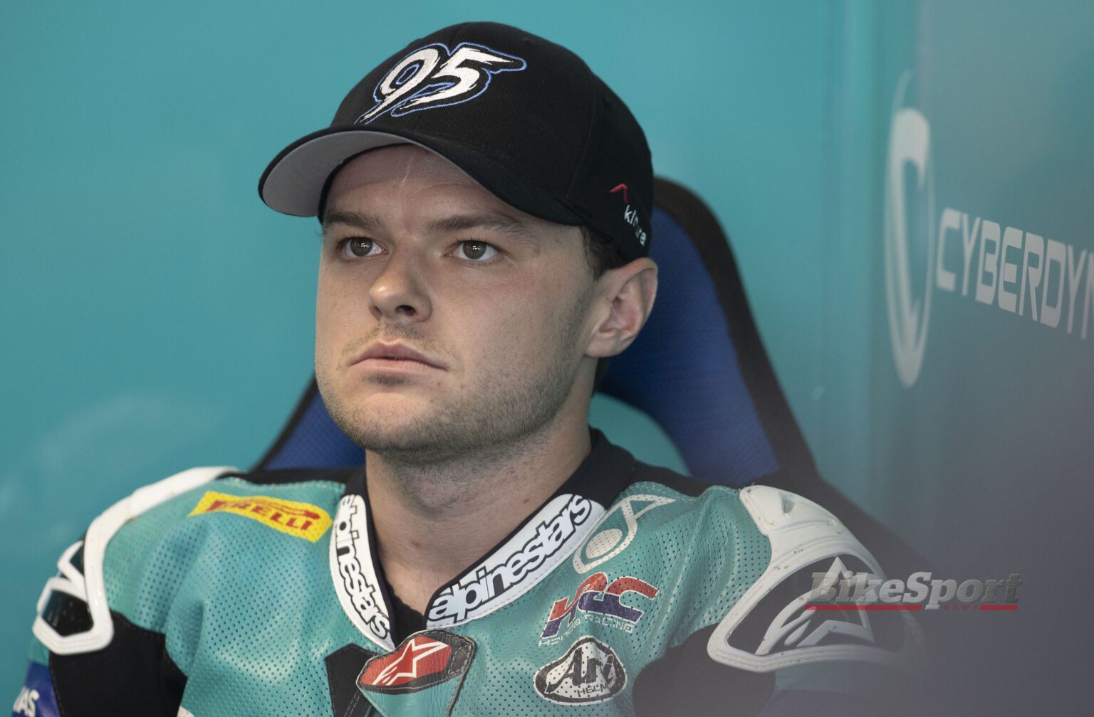 Tarran Mackenzie, Petronas MIE Racing, Honda CBR600RR, 2023 WorldSSP, Donington Park, portrait, pit, garage [credit - Gold & Goose]