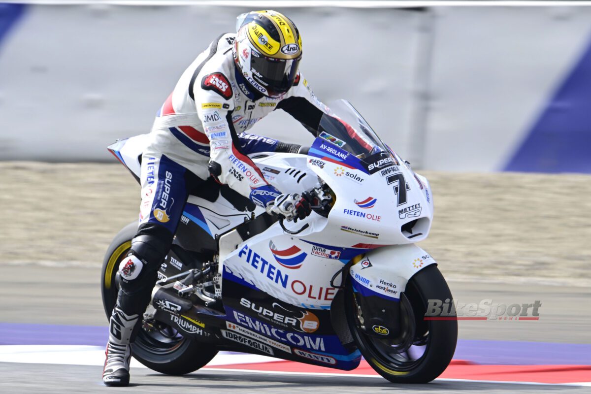 Barry Baltus, Fieten Olie RW Racing, 2023 Moto2, British Moto2, Silverstone, action [credit - Gold & Goose]