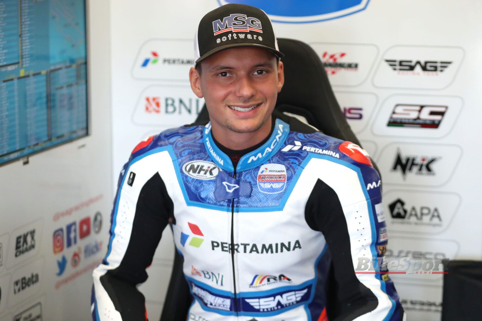 Bo Bendsneyder, SAG Racing Team, 2023 Moto2, portrait [credit - Gold & Goose]