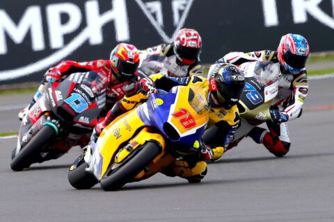 Manuel Gonzalez, Correos Prepago Yamaha Master Camp, 2023 Moto2, Brtitish Moto2, Silverstone, action, start, group [credit - Gold & Goose]