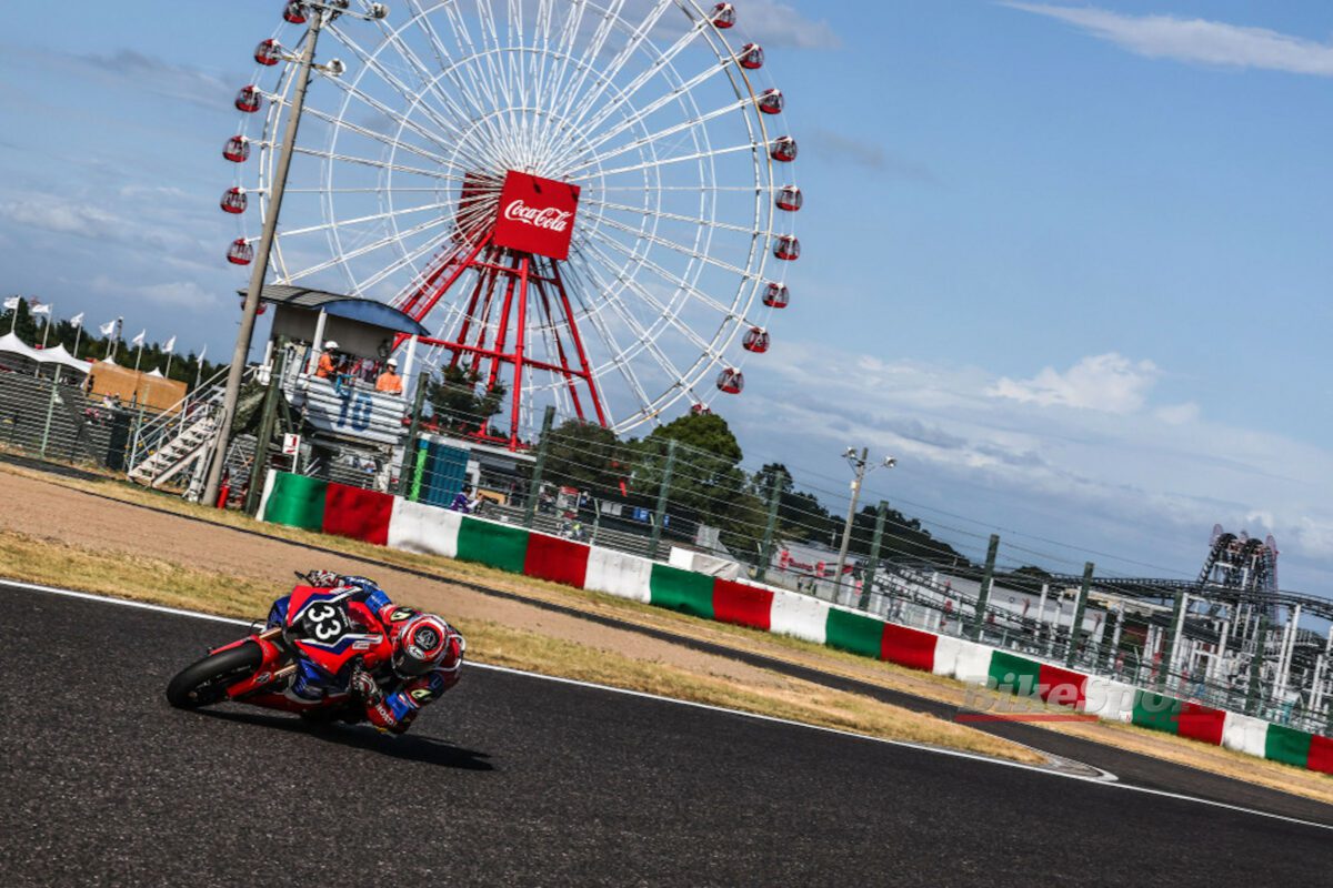 Team HRC Honda, Tetsuta Nagashima, Xavi Vierge, Takumi Takahashi, Honda CBR1000RR-R, Suzuka 8 Hours, action [credit - EWC]