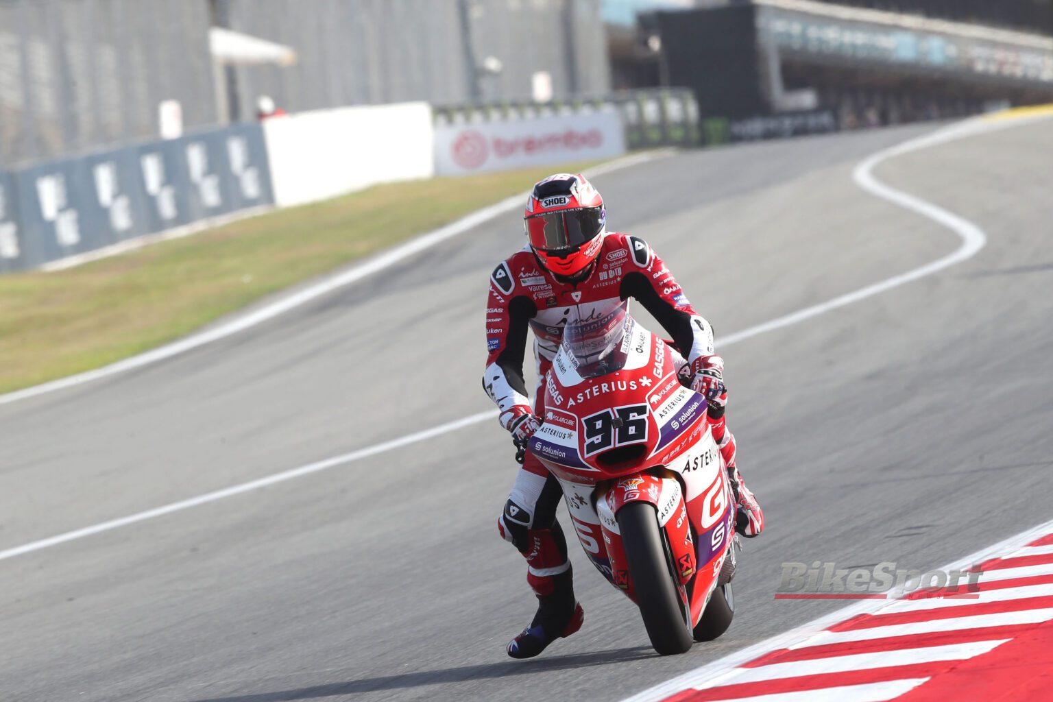 Jake Dixon, GasGas Aspar, 2023 Moto2, Catalunya Moto2, Barcelona, action - credit Gold'n'Goose