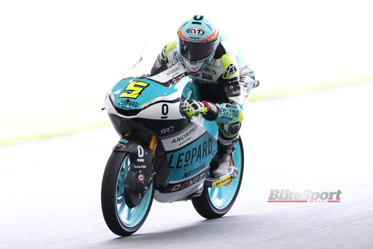 Jaume Masia, Leopard Racing, 2023 Moto3, Japanese Moto3, Motegi, action [Gold & Goose]