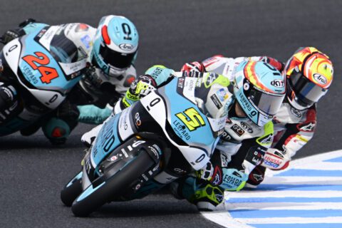 Jaume Masia, Leopard Racing, 2023 Moto3, Japanese Moto3, Motegi, action [Gold & Goose]