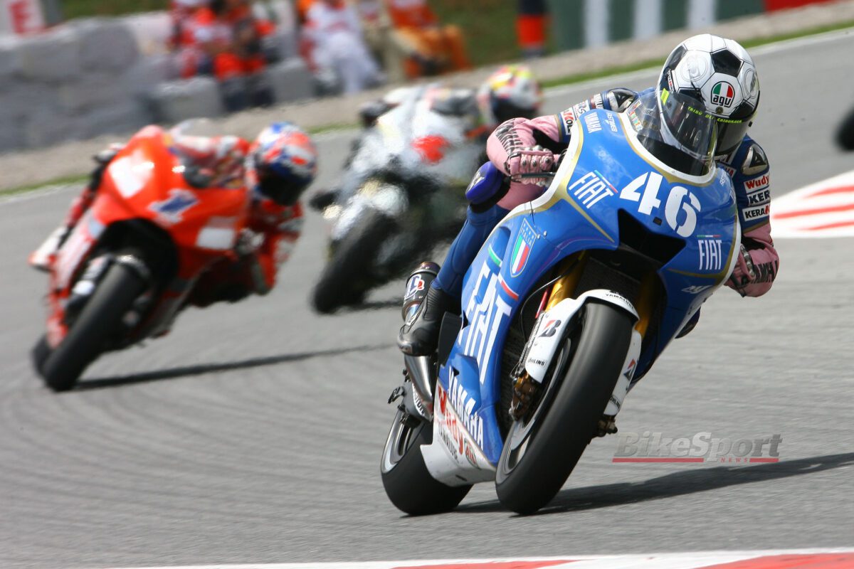 Valentino Rossi, Fiat Yamaha Racing, Yamaha M1, Catalunya MotoGP 2008, Barcellona, ​​​​Azione [Gold & Goose]