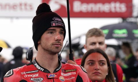 Glenn Irwin, BeerMonster Ducati, Ducati Panigale V4 R, 2023 BSB, Donington Park, portrait [Impact Images]