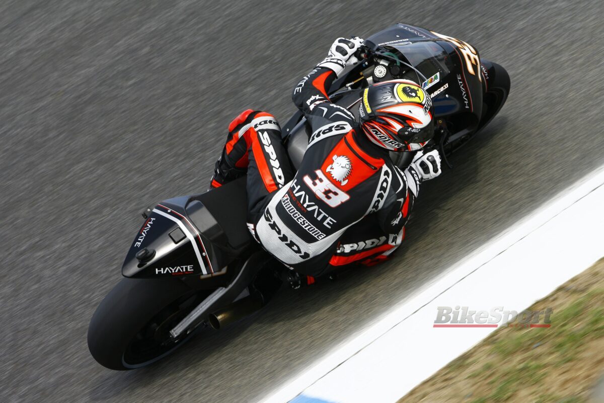 Marco Melandri, Hayate Racing Team, Kawasaki ZX-RR, MotoGP 2009, Azione [Gold & Goose]