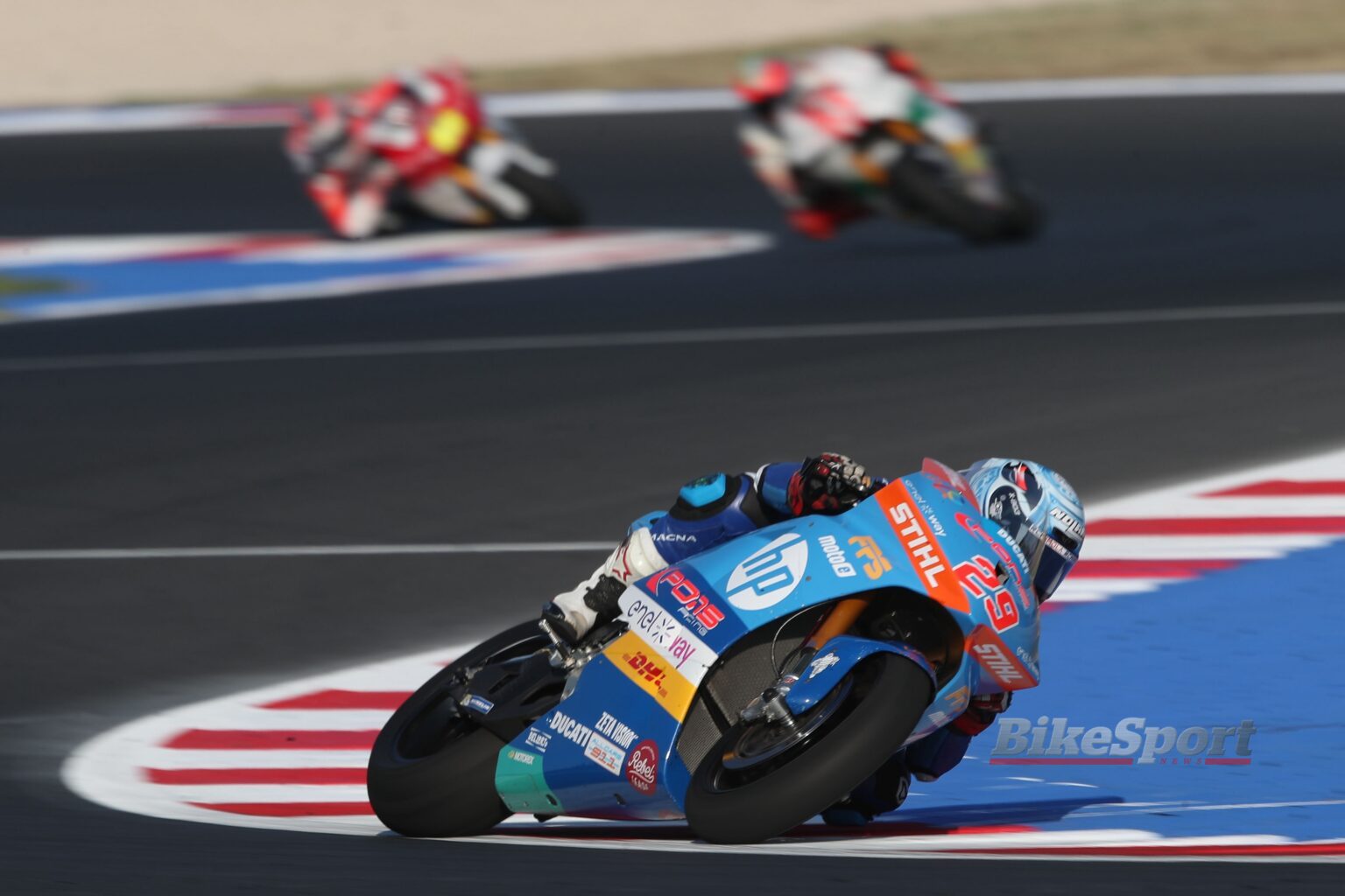 Nicholas Spinelli, Pons HP Los40, 2023 MotoE, San Marino MotoE, Misano, action [Gold & Goose]
