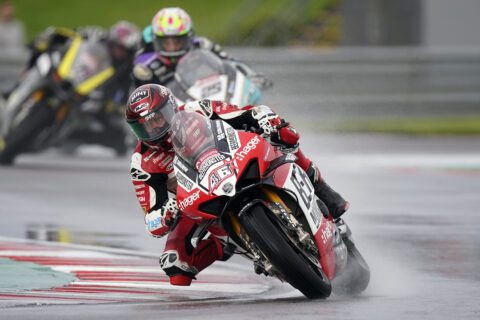 Tommy Bridewell, BeerMonster Ducati, Ducati Panigale V4 R, 2023 BSB, Donington Park, action [Impact Images]