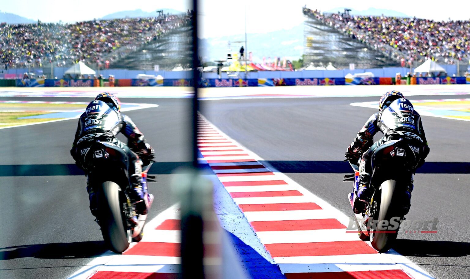 Miguel Oliveira, CryptoData RNF Racing, Aprilia RS-GP, 2023 MotoGP, San Marino MotoGP, Misano, action [Gold & Goose]