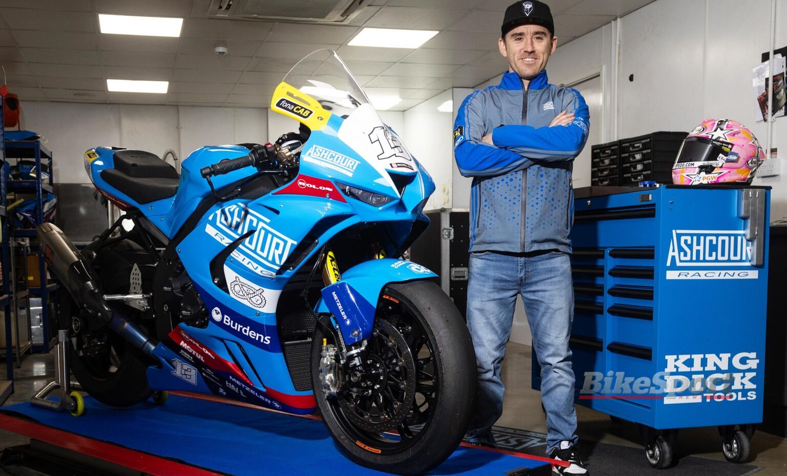 Lee Johnston, Ashcourt Racing, Honda CBR1000RR-R, bike, portrait [IoM TT Press]
