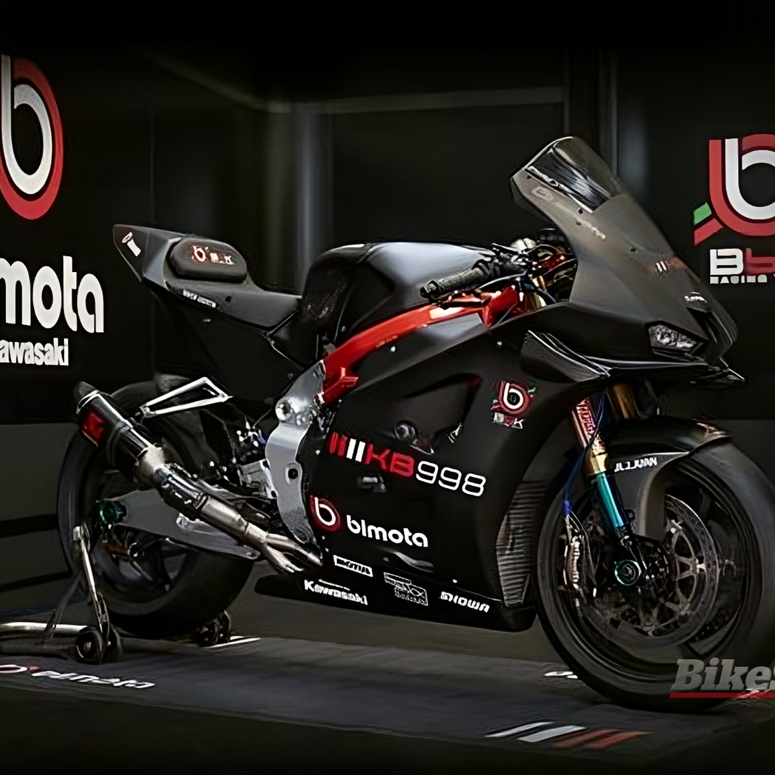 PORT TANGER MEKTOUB BIM着用 The KB998 is ready to be tested by the Bimota by Kawasaki Racing