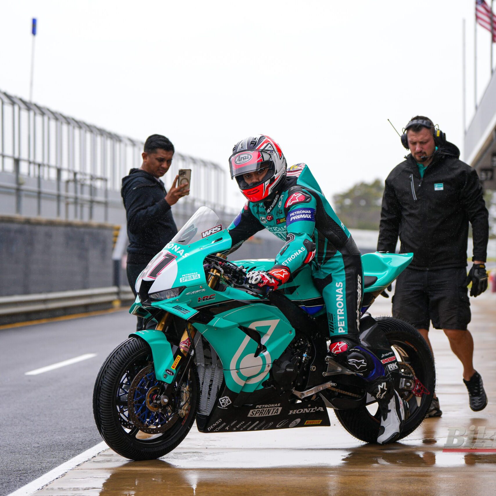 This World Superbike rookie completed one lap throughout pre