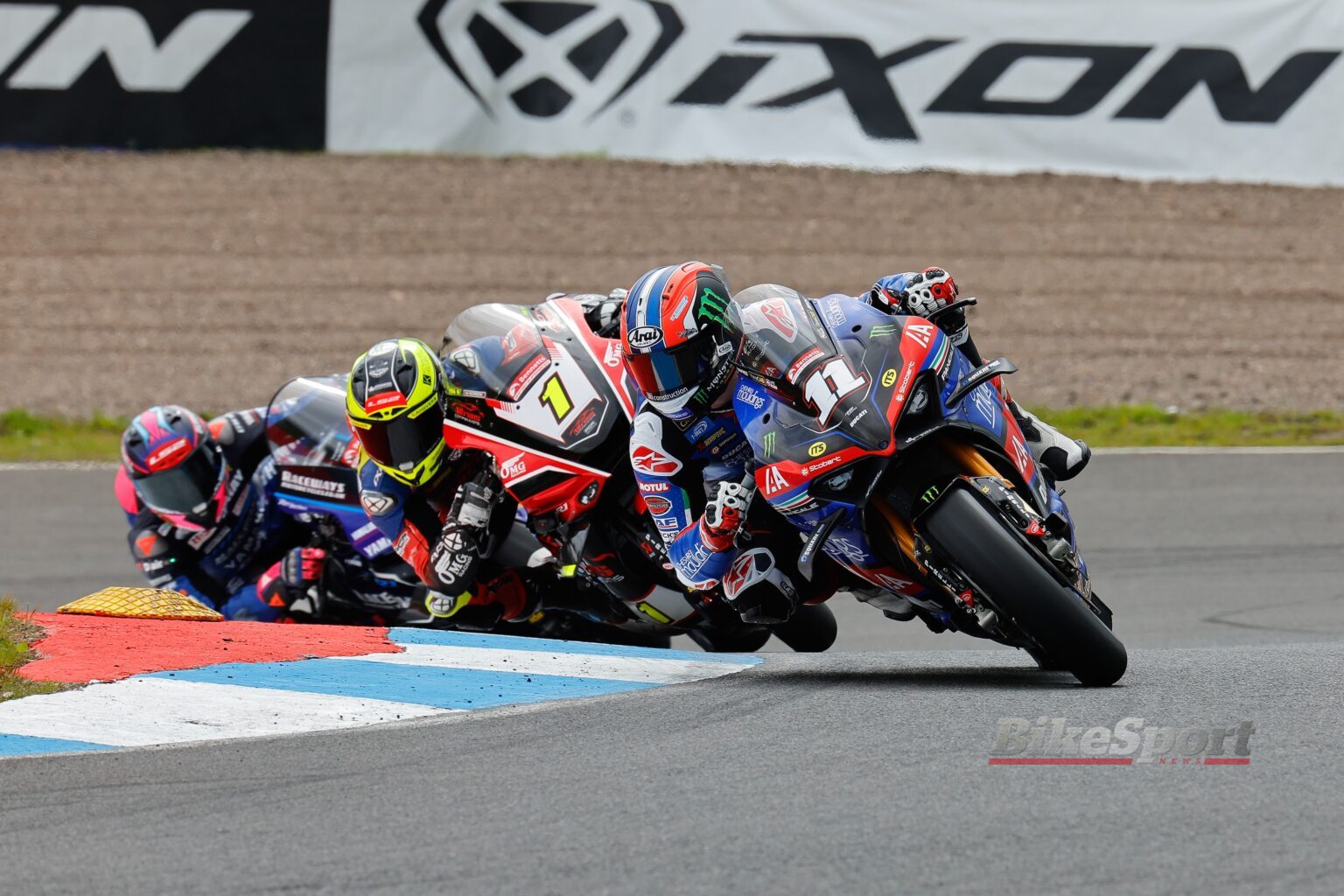 Rory Skinner, Cheshire Mouldings TAS Racing, Ducati Panigale V4 R, BSB, Knockhill, action [credit/ Ian Hopgood Photography]