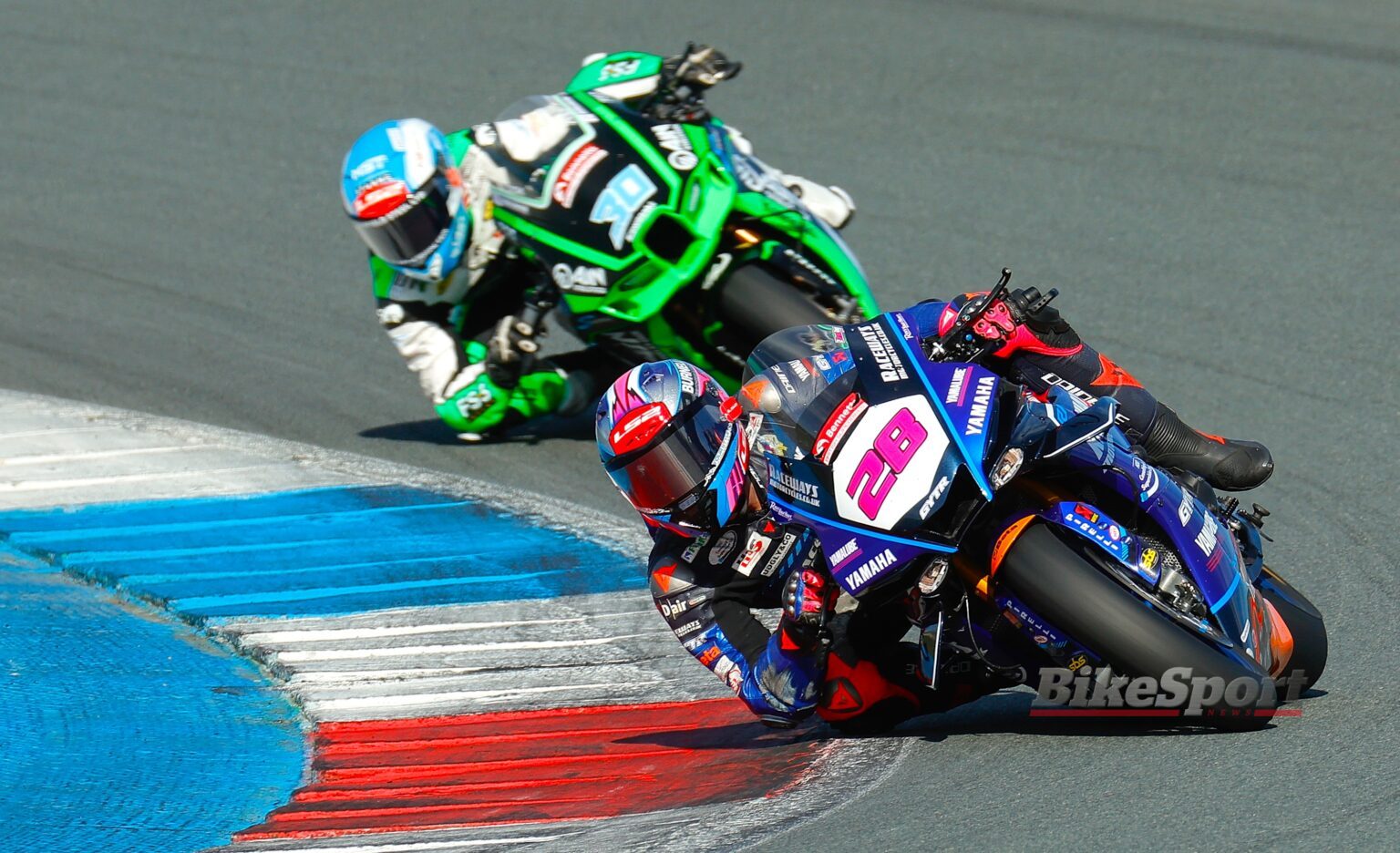 Brad Ray, Raceways Yamaha, 2025 BSB, Assen, action [Ian Hopgood]