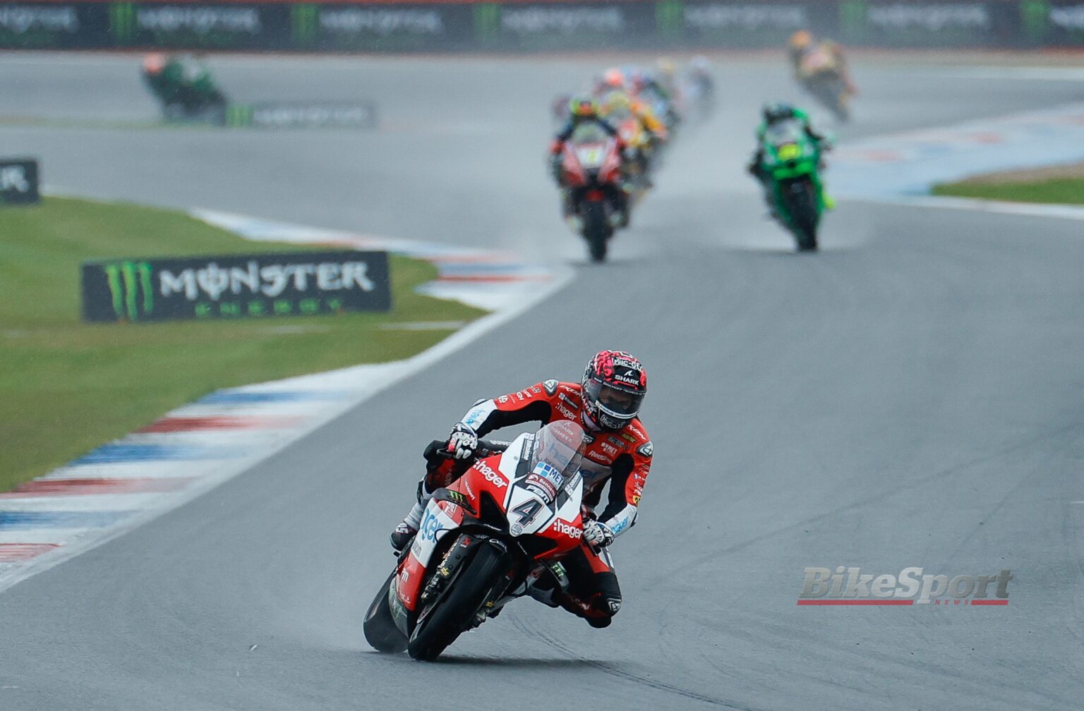 Scott Redding, Hager PBM, Ducati Panigale V4 R, 2025 BSB, Assen, action [Ian Hopgood Photography]