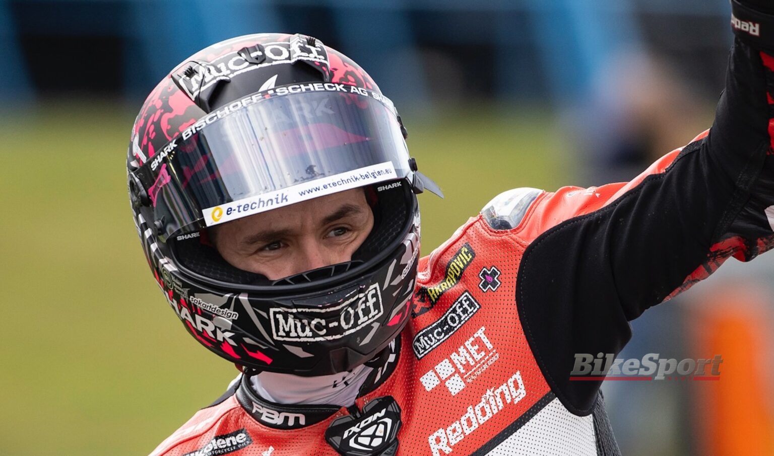 Scott Redding, PBM Hager, Ducati Panigale V4 R, 2025 BSB, Assen, portrait [credit/ PBM Hager]